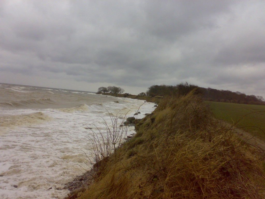 Fehmarn, Marinestation bei Sturm