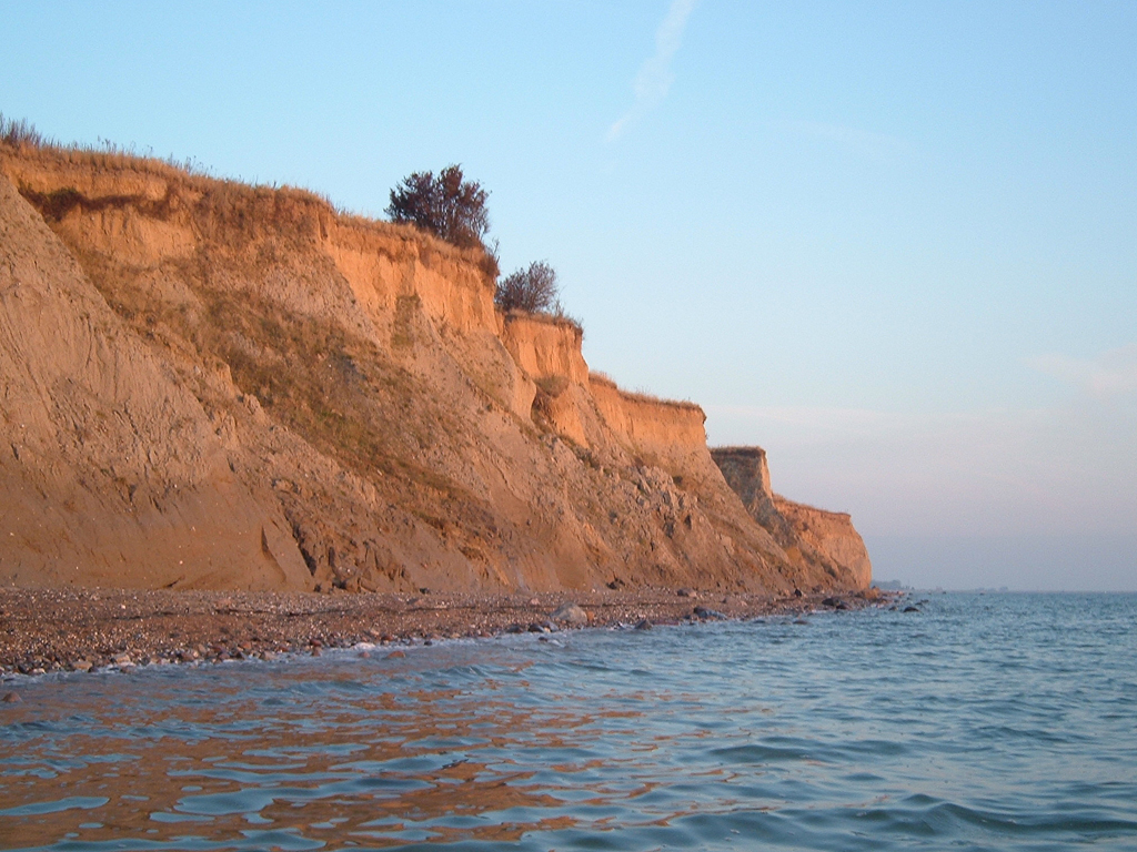 Klippe Schönhagen im Morgenlicht