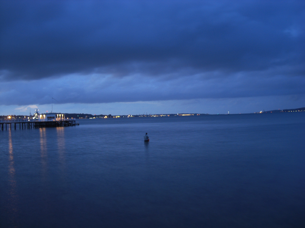 Blick vom Hindenburgufer auf die Kieler Förde, 17.8.09