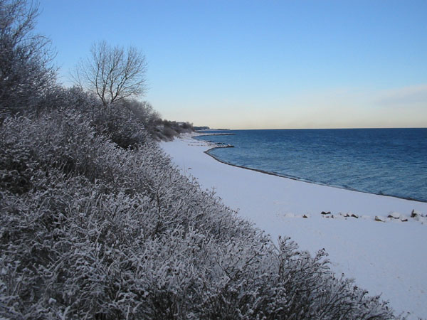 Schnee Eckernförder Bucht 2