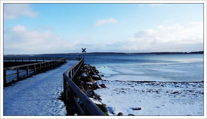 Eckernförder Mole im Januar 2010