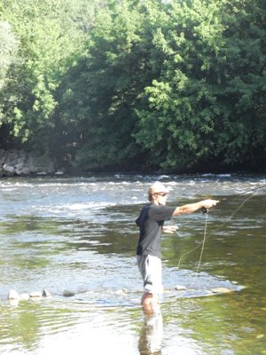 Fischen an der Ardèche / F (Bild2/3)