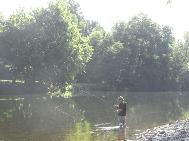 Fischen an der Ardèche / F (Bild3/3)