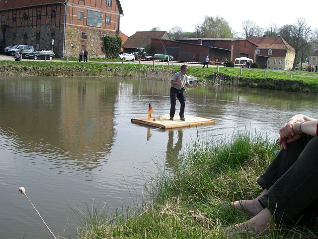 Henrik Mortensen im tiefen Stand
