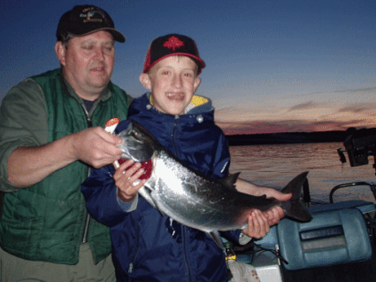 Maxi´s erster Coho Lake Ontario